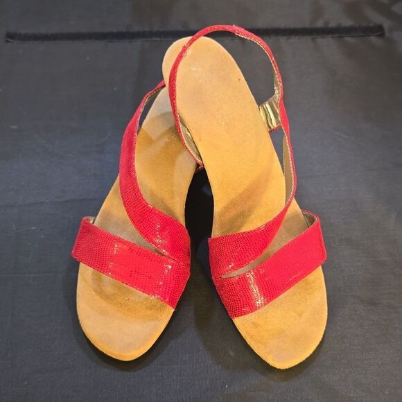 AEROSOLES WOMAN'S WITH ELASTIC BAND WEDGE SANDAL - Picture 7 of 13